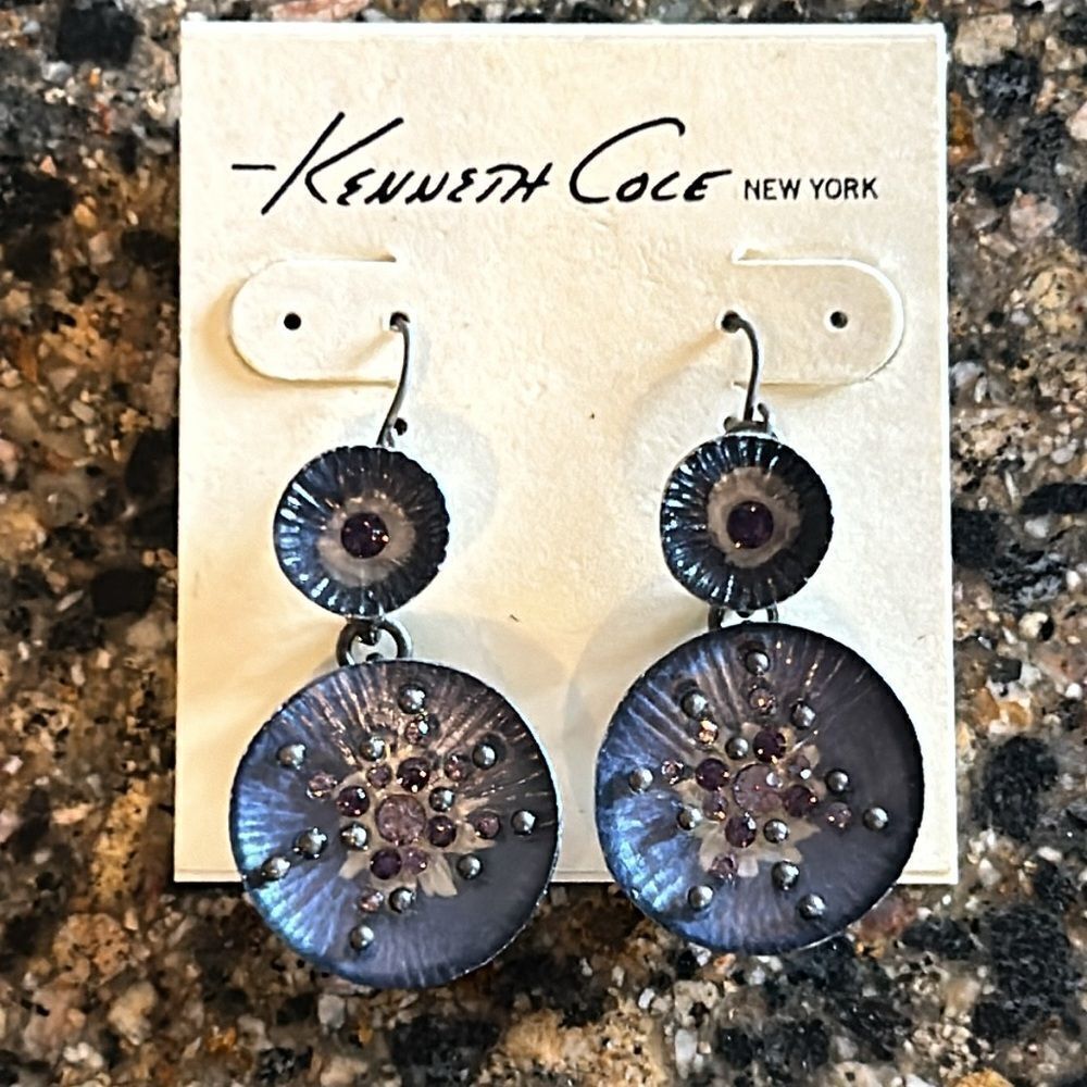 NEW 2 Pair Kenneth Cole and Laura Ashley Earrings Sets - Picture 3 of 6